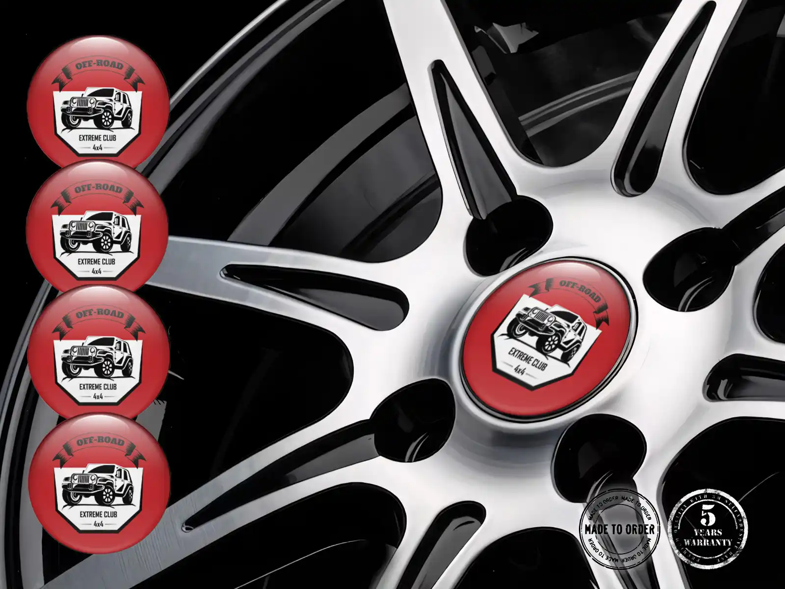 Domed Badges Racing Horizon Apex
